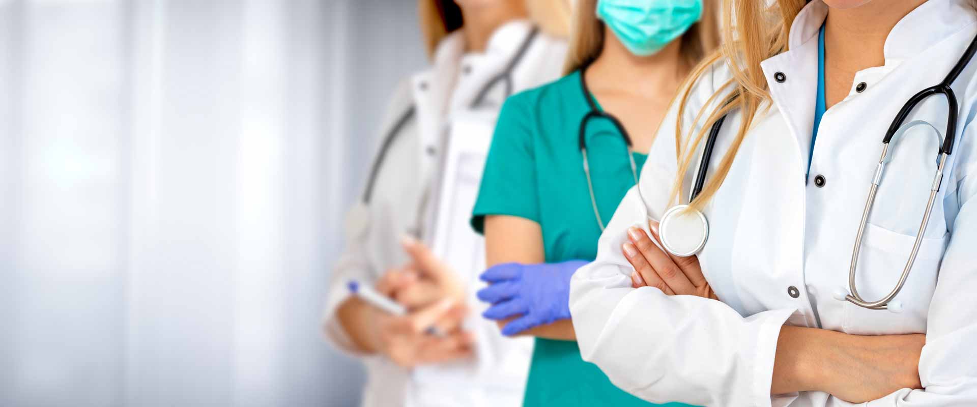 medical banner with icons